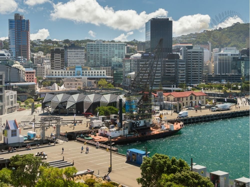 Wellington waterfront and cable car